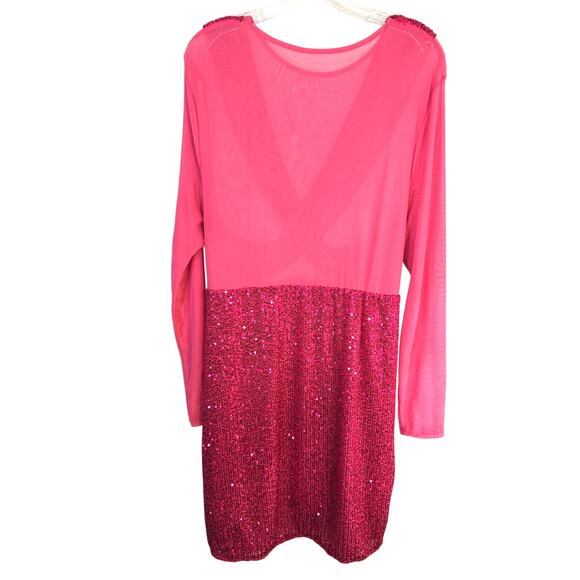 Shein Women's Dress 3X 3XL Pink Formal Size  Misses Plus 22W 24W - Picture 4 of 5